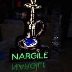 Nargıle Neon Etkılı Isıklı Kutu Harf Tabela
