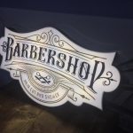 Barber Shop Germany 3D Led Tabela Uretim
