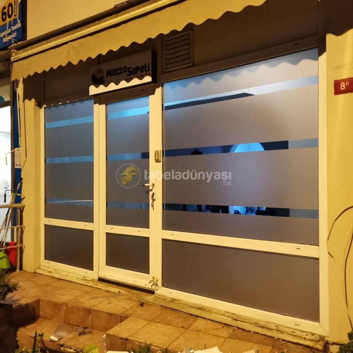 Meze Sepeti Cam Uzerı Kumlu Folyo Uygulama