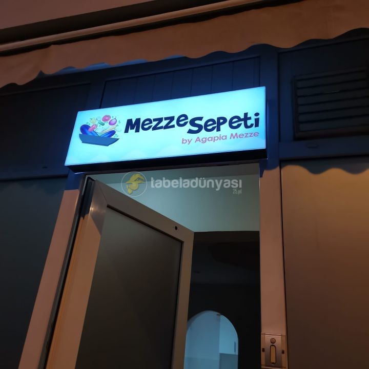 Meze Sepeti Isıklı Tabela imalat