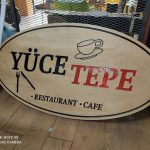 Yuce Tepe Restaurant cafe ahsap tabela imalat
